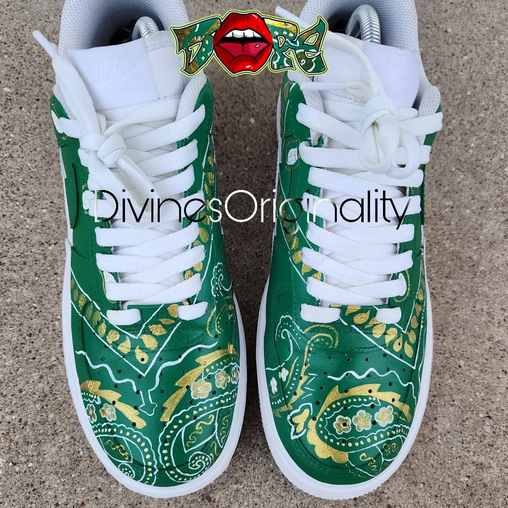 ☆CUSTOM☆ D.O.P.E. Bandana Drip v.2 Nike Air Force One